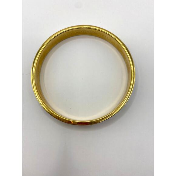 Kate Spade Bangle Bracelet Y2K Flying Color Goldtone Barber Shop Stripes - Picture 2 of 2